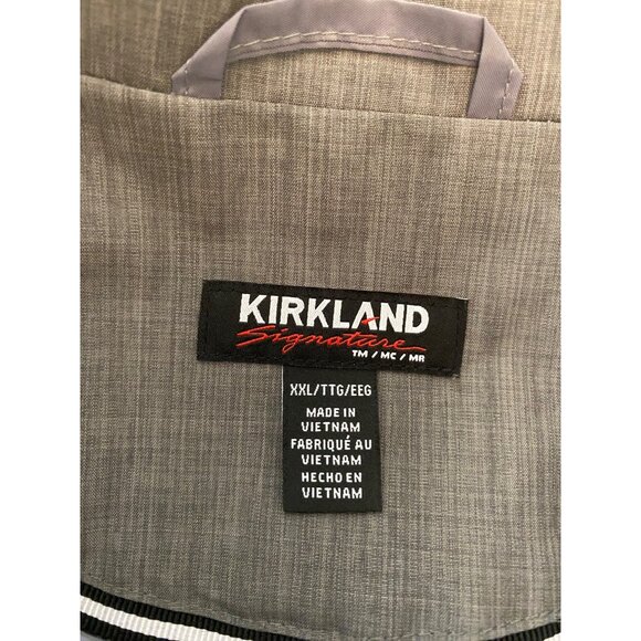 Kirkland Gray Hooded Trench Coat Adjustable Belt & Button Cuffs XXL - Picture 4 of 12